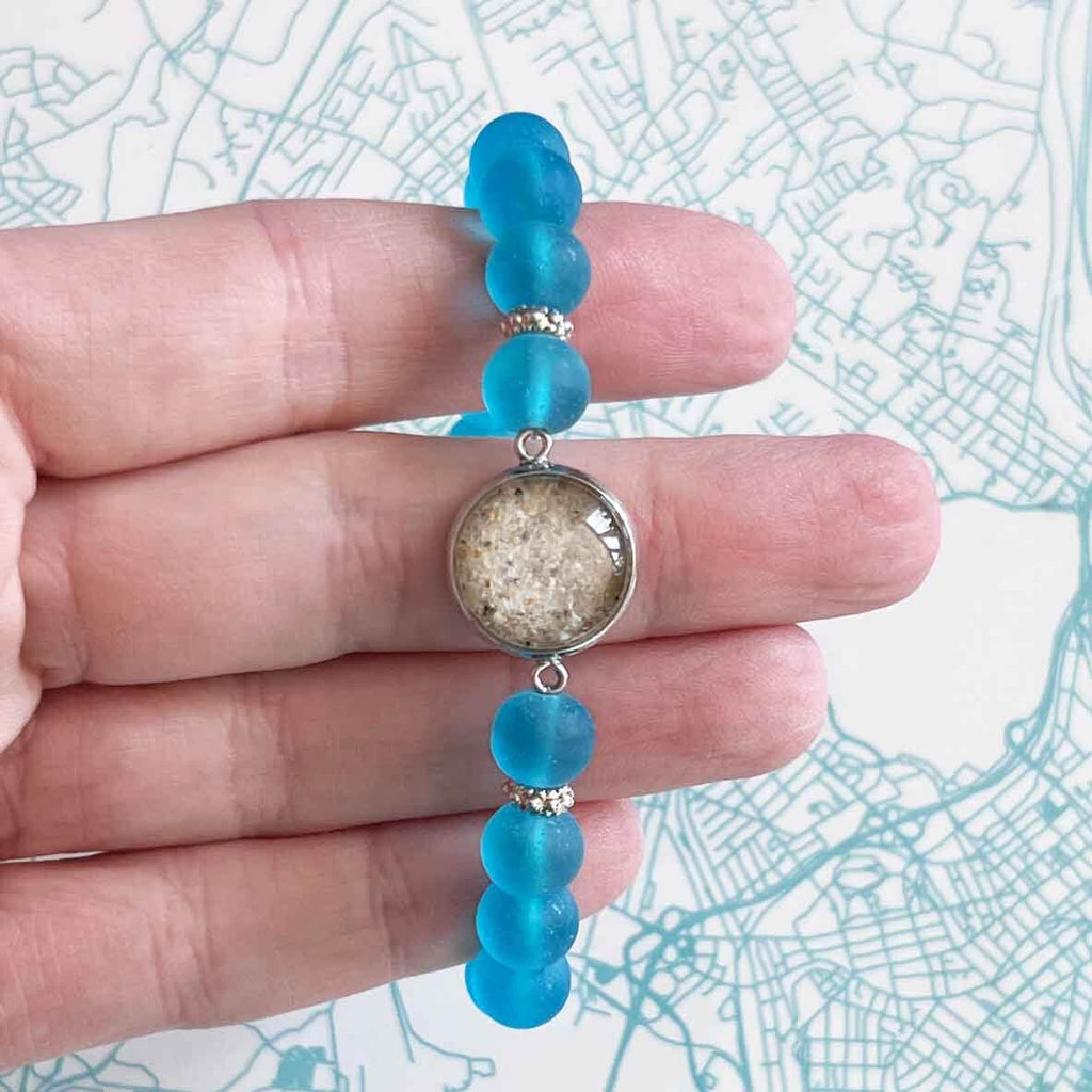 Sea Glass Assorted Color River Bracelet #137 - River Bracelets