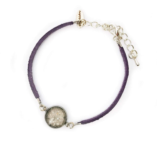 Suede Bracelet in Purple